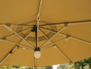 Aluminium 150cm Dubbele van het het Strandzonnescherm van de Terrasparaplu Parasol van de de Parapluafstandsbediening leverancier