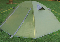210*110cm Dubbellaag Camping Shelter Groen PU Bedekt 190T Trekking Tent leverancier