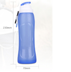 Blauwe van het de Flessen500ml Vouwbare Silicone van het Trainingwater de Sportenfles leverancier