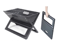 De zwarte Pers die van de Staal Koele Kamperende Stempel 45cm Dia Portable Folding Charcoal Barbecue Grill stempelen leverancier