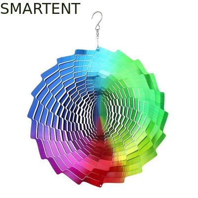 Kopen Multi Gekleurde UV Gedrukte de Windspinner 30*30cm van het Tuinstaal online vervaardiging