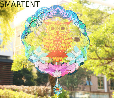 Kopen Van de de Windspinner van Owl Nordic Style Stainless Steel Roterende Dikte 0.5mm online vervaardiging