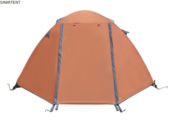 Gemakkelijk te monteren buitenkampertenten 210*180*130CM Oranje 190T Polyester PU2000MM Aluminium paal tent leverancier
