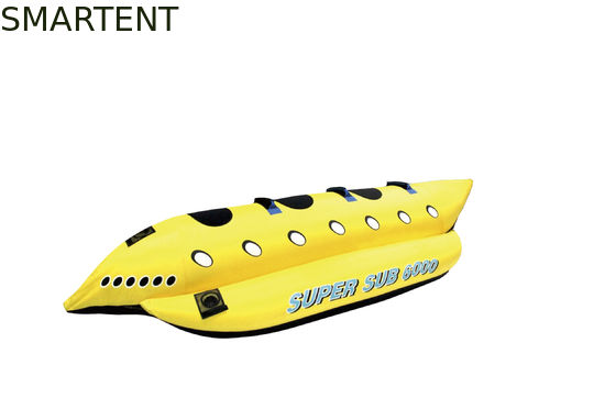 Kopen Super Sub 3 de Persoons Towable Buizen van sport Gele pvc voor Roeien Opblaasbaar Openluchtmeubilair online vervaardiging