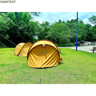 Duurzame outdoor Pop Up Camping tenten voor 2-3 personen Waterdicht PU bedekt katoenen doek 3000x150x100CM leverancier