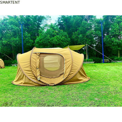 Duurzame outdoor Pop Up Camping tenten voor 2-3 personen Waterdicht PU bedekt katoenen doek 3000x150x100CM leverancier