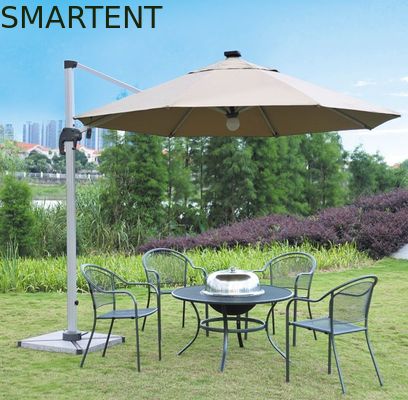 Kopen Aluminium 150cm Dubbele van het het Strandzonnescherm van de Terrasparaplu Parasol van de de Parapluafstandsbediening online vervaardiging