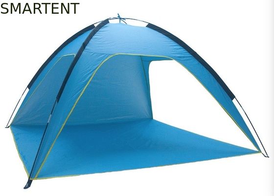 Kopen Blauw zilver gecoate 4 personen 210*210*130CM Polyester stranddek buitenkamperende tenten met UV-waterdichte bescherming online vervaardiging