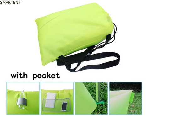 Buiten Neon Waterdicht Ripstop Nylon 260x70cm Bergslaapzakken Strand Opblaasbare Lazy Air Sofa leverancier