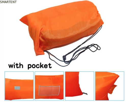 Buiten Neon Waterdicht Ripstop Nylon 260x70cm Bergslaapzakken Strand Opblaasbare Lazy Air Sofa leverancier