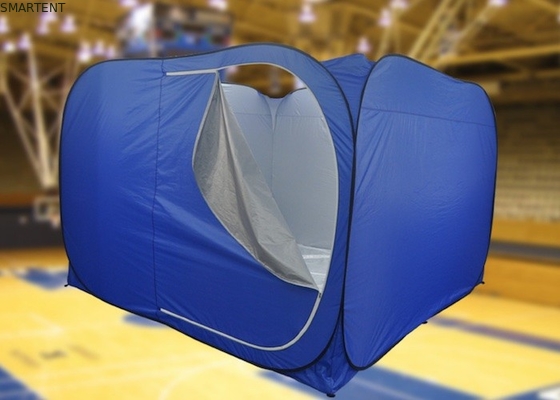 Buitenkampertenten 300*300*200CM Snelopende Automatische Zilveren Gecoate 190T Polyester Blauwe Pop Up Relief Tenten leverancier