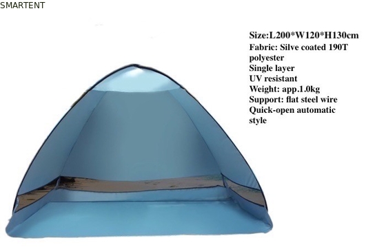 Outdoor Automatic Pop Up Camping Tent 200 X 120 X 130CM 190T Polyester Stranddek leverancier