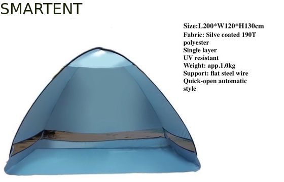 Kopen Outdoor Automatic Pop Up Camping Tent 200 X 120 X 130CM 190T Polyester Stranddek online vervaardiging
