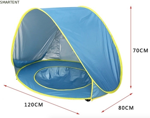 Waterdichte en UV-bestendige buitenkampertenten 190T Zilveren Polyester Pop Up Baby Play Tent leverancier