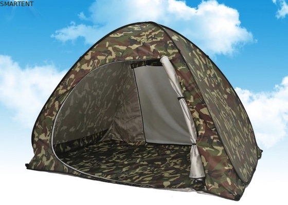 Custom Quick Open Automatic Pop Up Camping Tents 190T Zilveren gecoate Polyester Strand Markens leverancier