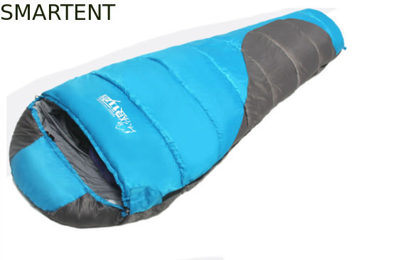 Kopen Buiten Dual Color Coated Polyester 210T 215*75CM 90% Duck Down Filling Mountain Sleeping Bags Warm Windproof Relax Zip Bag online vervaardiging