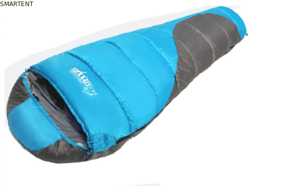 Buiten Dual Color Coated Polyester 210T 215*75CM 90% Duck Down Filling Mountain Sleeping Bags Warm Windproof Relax Zip Bag leverancier