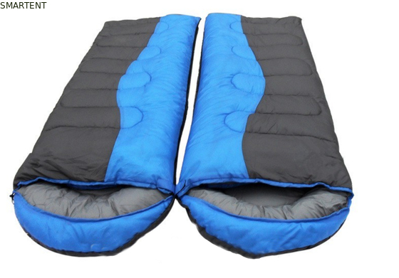215*78cm Dual Color Outdoor Waterproof 190T Polyester Hollow Fiber Stuffing Klassiek Twee personen in één slaapzak leverancier