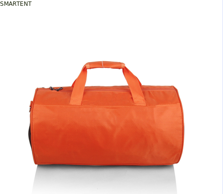 45*25cm Buitenlicht Gewicht Oranje Kleur Waterdicht Gecoat Polyester Oxford Barrel Reistassen leverancier