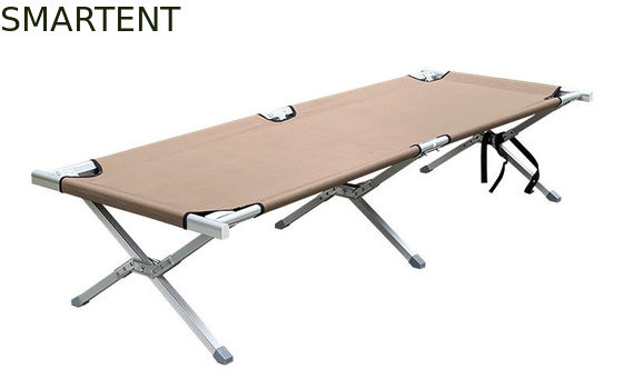Kopen Openluchtaluminiumbuis 1200D die Oxford Veldbed Kaki Kleur 190x74x40CM vouwen online vervaardiging