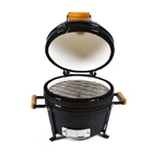 Zwarte Ceramische Kamado-Houtskoolgrill 16 Duimpremie Mini Tabletop leverancier