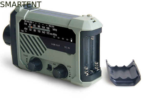 Kopen Draagbare LED zaklamp Torch Zonne-energie NOAA Weer Radio Voor Kamperen online vervaardiging