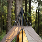 70D Ripstop Polyester Outdoor Camping Tent Winddicht Dubbellaag Shelter Met Kom leverancier