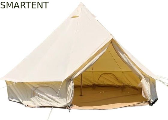 Kopen Gezinscamping Bell Tent Core PU3000mm Gecoat 285G katoen Winddicht 400*400*250CM online vervaardiging