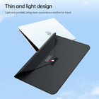 Mode Luxe Bruine PU Laptop Liner Case mouwtas voor On-The-Go professionals leverancier