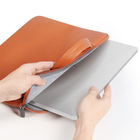 Zipper sluiting PU laptop mouwtassen met 7 mm schuimpudding en handvat schouderband leverancier