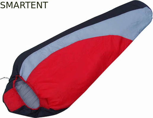 Kopen Dual Color 210*72CM 190T Polyester Mummy Design Slaapzakken Logo Printing Of Labeling online vervaardiging