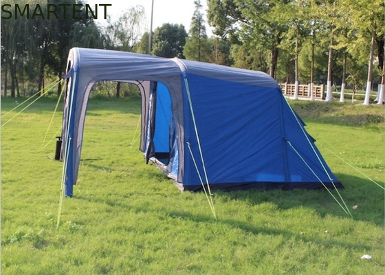 Waterdicht PU bedekt 190T polyester opblaasbare kampeertenten met een grote capaciteit 400*300*210cm leverancier