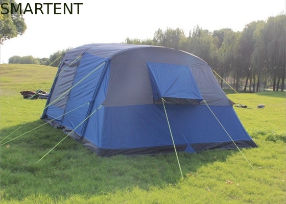 Waterdicht PU bedekt 190T polyester opblaasbare kampeertenten met een grote capaciteit 400*300*210cm leverancier