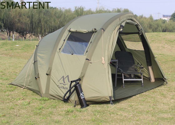 2 personen vissershuis waterdicht 210D Oxford opblaasbare kampeertenten 320*250*160cm leverancier
