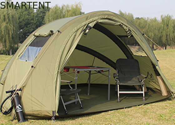 2 personen vissershuis waterdicht 210D Oxford opblaasbare kampeertenten 320*250*160cm leverancier