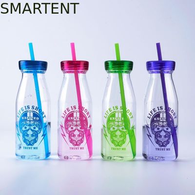 Kopen Van de de Flessentraining van de manier Promotie Plastic Drank het Waterflessen 450ML met Straw Milk Flask online vervaardiging