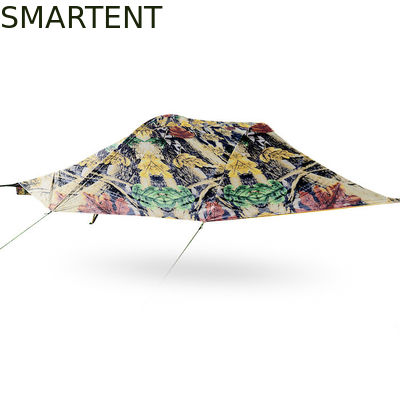 Kopen 400 x 300 x 90 cm lichtgewicht camouflage waterdicht 150D Oxford Triangle Hammock tent voor buiten kamperen online vervaardiging