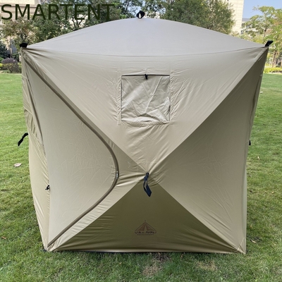 Outdoor PU Coated 210D Oxford polyester vouwbare draagbare jacht tenten 150*150*170CM leverancier