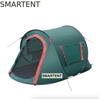7.2ft*4.5ft*40inch Makkelijk opzetten voor 2 personen Blauw Waterdicht Polyester Pop Up Camping Tent Met Geventileerde Mesh Windows leverancier
