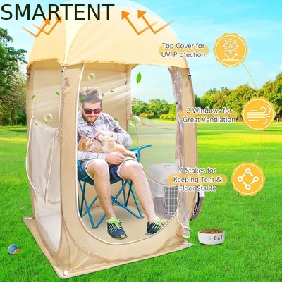35 * 35 * 60 inch beige waterdichte UV beschermde pop-up sport tenten met eenvoudige installatie leverancier