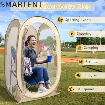 35 * 35 * 60 inch beige waterdichte UV beschermde pop-up sport tenten met eenvoudige installatie leverancier