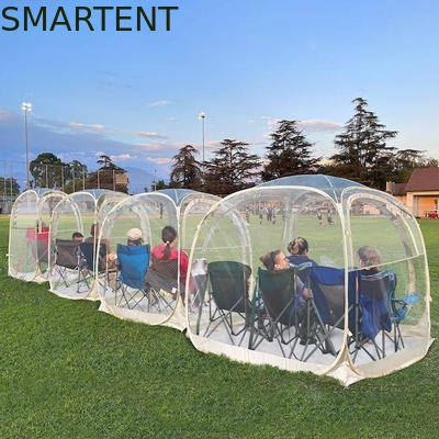 160*160*160cm Buitendoorzichtige camping pop-up tent met sterk stalen frame UV-bescherming polyester leverancier