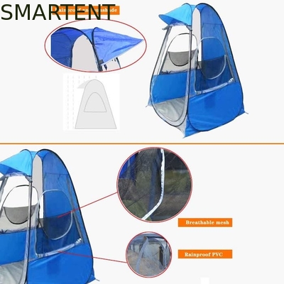 120*120*170cm lichtgewicht draagbare blauwe doorzichtige waterdichte polyester pop-up sport tenten leverancier