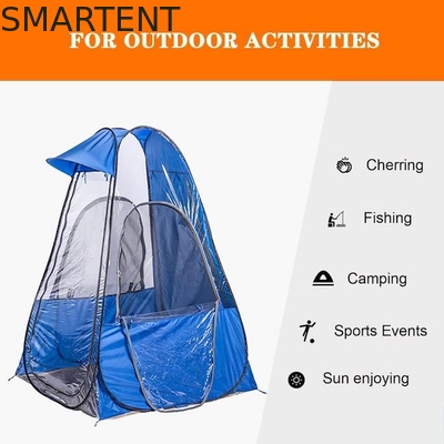 120*120*170cm lichtgewicht draagbare blauwe doorzichtige waterdichte polyester pop-up sport tenten leverancier