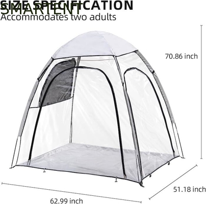 Buiten 62.99*51.18*70.86 inch waterdicht Transparent PVC UV-bescherming Snel opzetten sport tenten leverancier