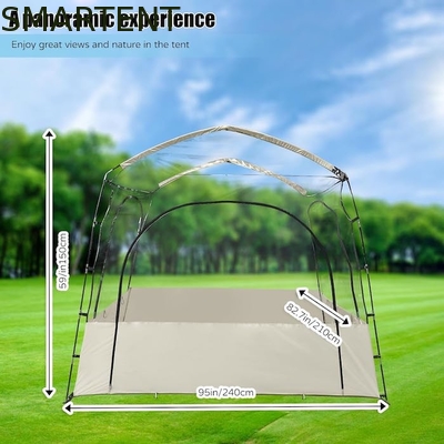 2.41*2.10*1.50M 6-persoons sterk glasvezel frame pop-up sport tenten met UV bescherming en waterdicht ontwerp leverancier