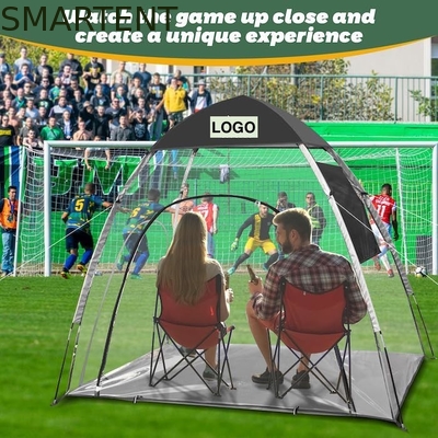 5.25*4.27*5.9FT Buiten waterdicht Polyester Zwart Transparante PVC Pop Up Sport tenten Met Mesh Windows Makkelijk In te stellen leverancier