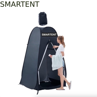 120*120*200cm Zwarte pop-up privacy tenten met ritsdeuren Zilveren gecoate polyester waterdichte camping Shelter leverancier