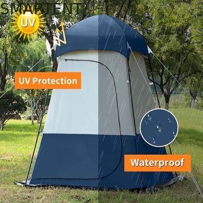 160*160*240CM Blauw Waterdicht 210T Polyester Pop Up Privacy Tenten Met UV Bescherming Voor Kamperen En Outdoor Evenementen leverancier