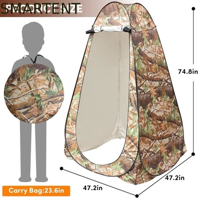 47.2*47.2*74.8 inch Custom Camouflage 190T Polyester Pop Up Privacy Tenten Met UV Bescherming Waterdicht Design leverancier